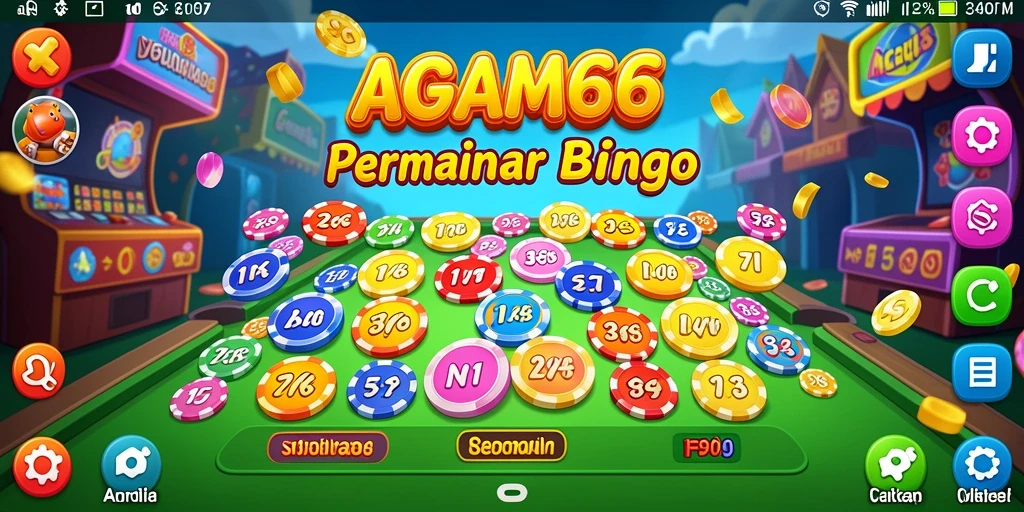 Tampilan gameplay seru dari AGAM66 dengan interaksi Bingo yang menyenangkan.