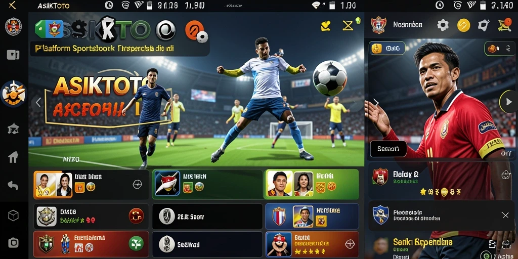 Tampilan gameplay ASIKTOTO dengan berbagai opsi taruhan olahraga.