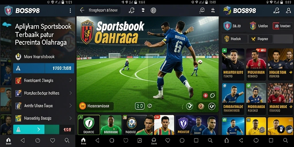Tampilan screenshot BOS898 saat memasang taruhan olahraga secara langsung.