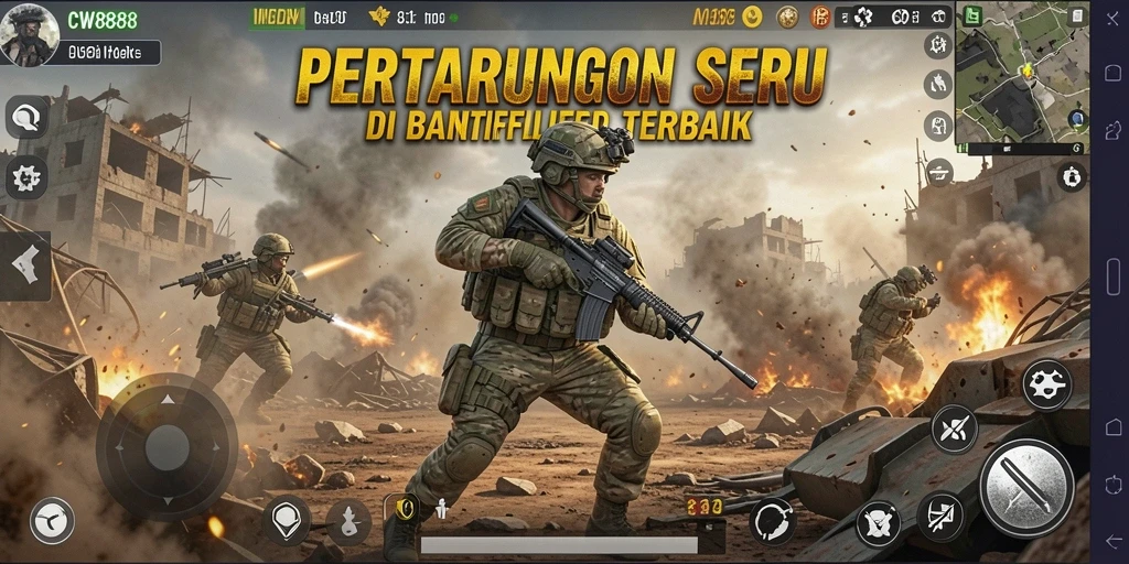 Gameplay seru di CW8888 penuh aksi dan strategi.
