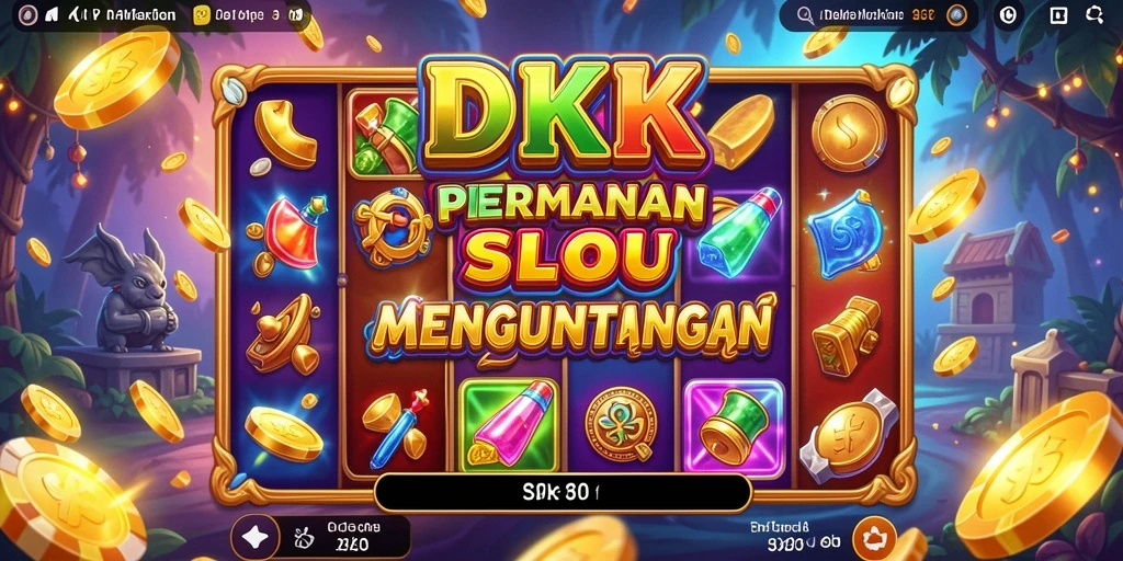 Tampilan luar biasa gameplay DKK dengan tema slot yang menarik.