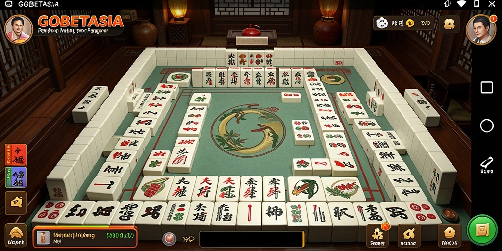 Tampilan permainan Mahjong GOBETASIA yang menakjubkan.