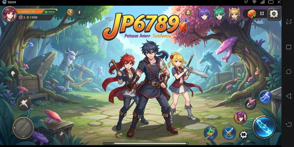 Tangkapan layar JP6789 menunjukkan aksi seru dalam pertempuran Anime.