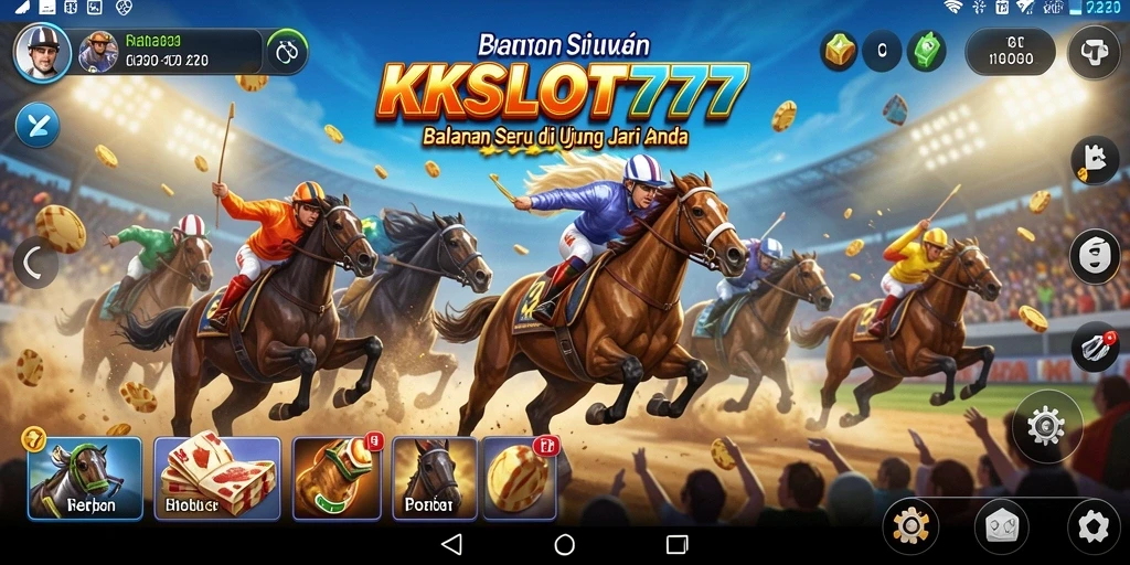 Tampilan gameplay balapan KKSLOT777 yang seru dan mengasyikkan.