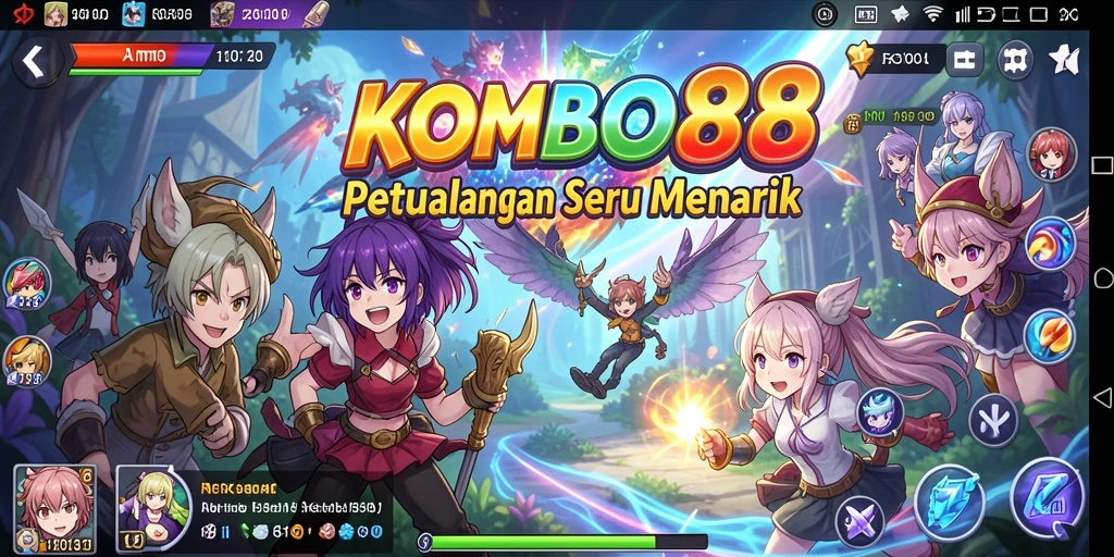 Gameplay menarik dari KOMBO88 dengan karakter anime yang beragam.