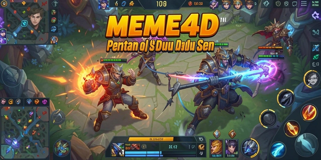 Tangkapan layar gameplay seru dalam permainan MOBA