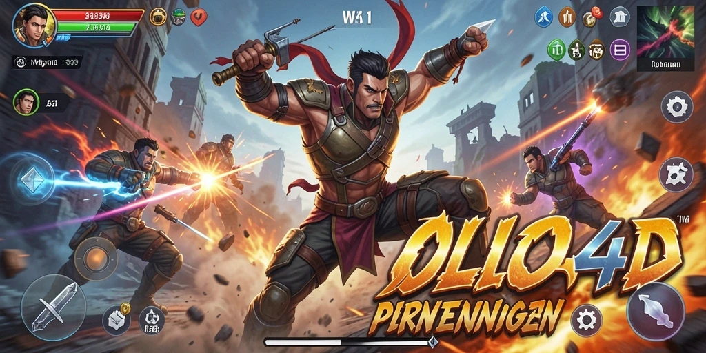 Tangkapan layar dari gameplay aksi OLLO4D yang mendebarkan.