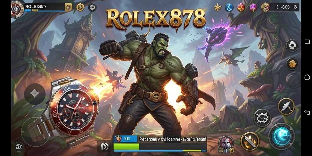 Tangkapan layar menampilkan aksi seru permainan ARPG dengan karakter berperang.