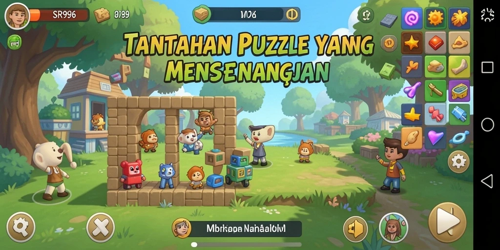 Tampilan gameplay SR996 yang menantang dan penuh warna.